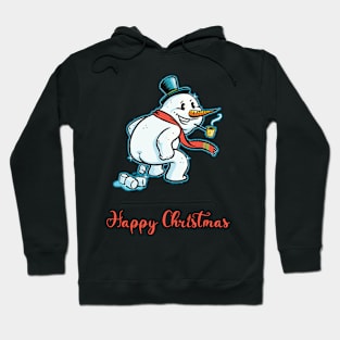 Pooping Snowman Christmas Hoodie